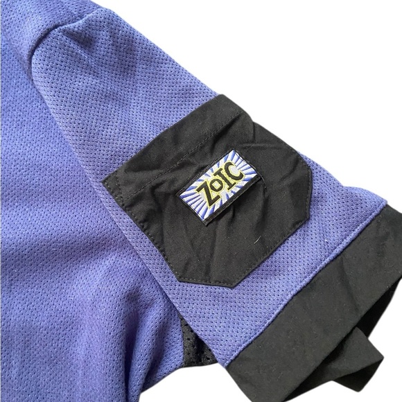 Vintage Zoic USA made Cycling Shirt Purple Back Pocket - Picture 2 of 6